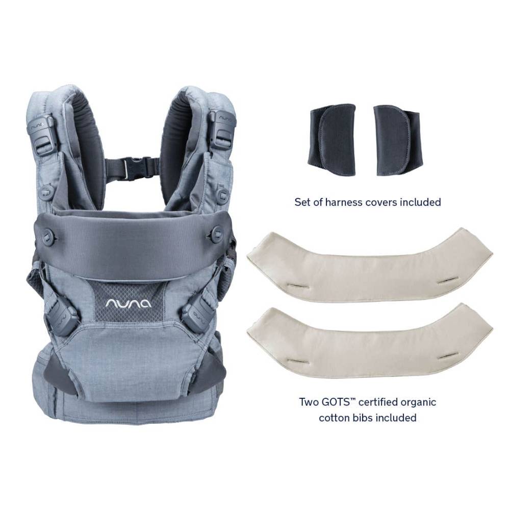 Nuna CUDL Clik 4-in-1 Ergonomic Baby Carrier – Denim