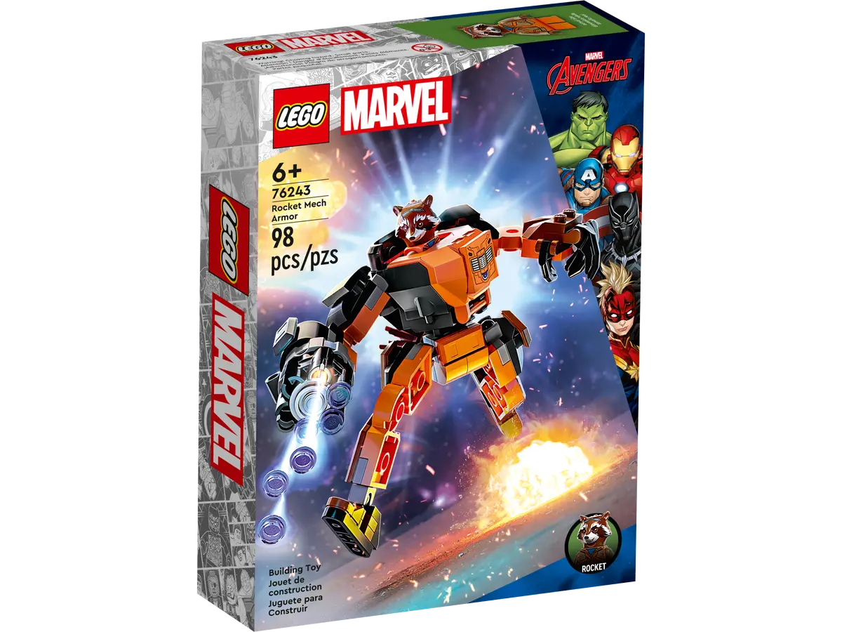 Lego Marvel 76243 Rocket Mech Armor 6+