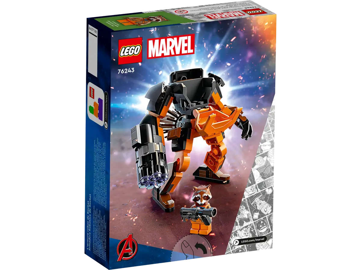 Lego Marvel 76243 Rocket Mech Armor 6+