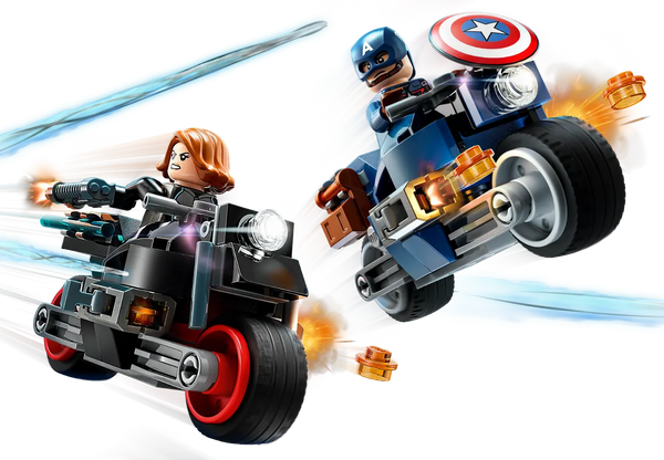 LEGO Marvel Black Widow & Captain America Motorcycles 6+ 130Pcs 76260