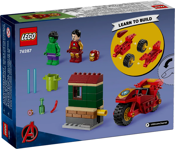 LEGO Marvel Iron Man With Bike And The Hulk 4+ 68Pcs 76287