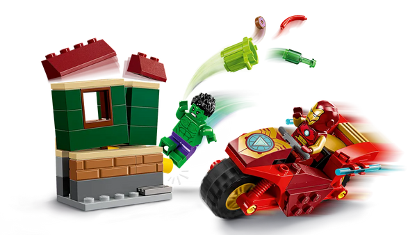 LEGO Marvel Iron Man With Bike And The Hulk 4+ 68Pcs 76287