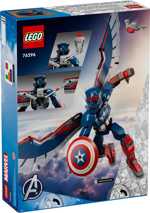 LEGO Marvel New Captain America Construction Figure 8+ 359 76296