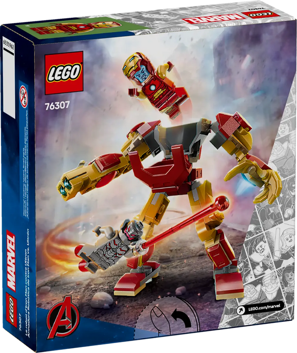 LEGO Marvel Iron Man Mech vs Ultron 6+ 101Pcs 76307