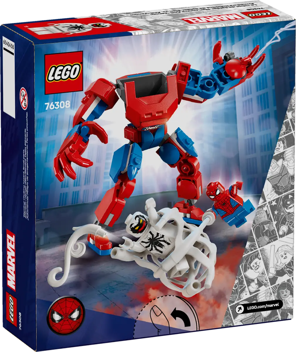 LEGO Marvel Spider-Man Mech vs. Anti-Venom +6 107Pcs 76308
