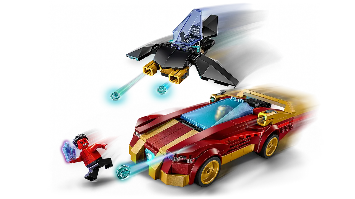 LEGO Marvel Iron Man Car & Black Panther vs. Red Hulk 295 Pieces Multicolour