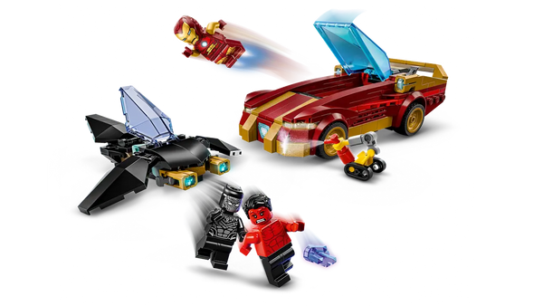 LEGO Marvel Iron Man Car & Black Panther vs Red Hulk 7+ 295Pcs 76310