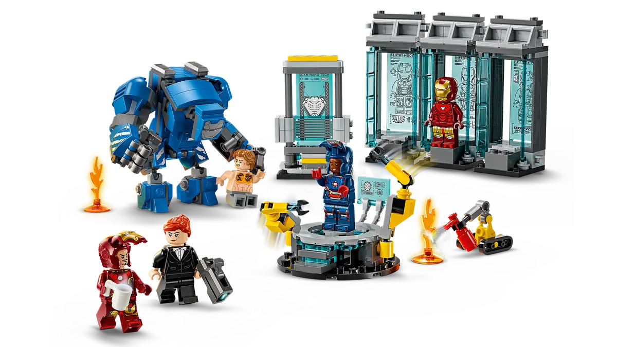 LEGO Marvel Iron Man’s Laboratory: Hall of Armor 384 Pieces Multicolour