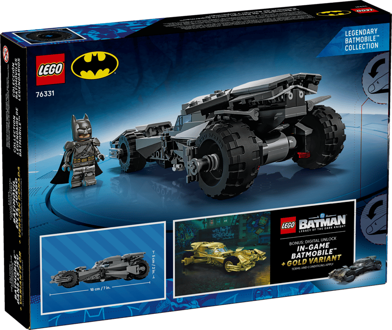LEGO DC Batman v Superman Batmobile 220 Pieces