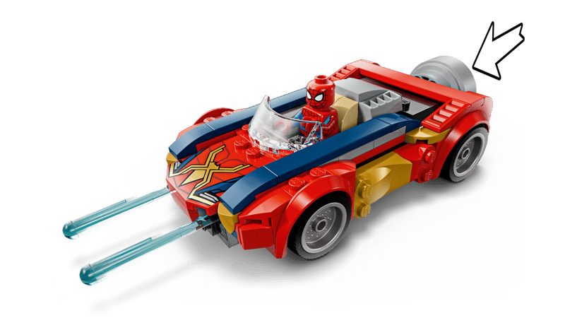 LEGO Marvel Spider-Man Car vs. Venomized Wolverine 134 Pieces Multicolour