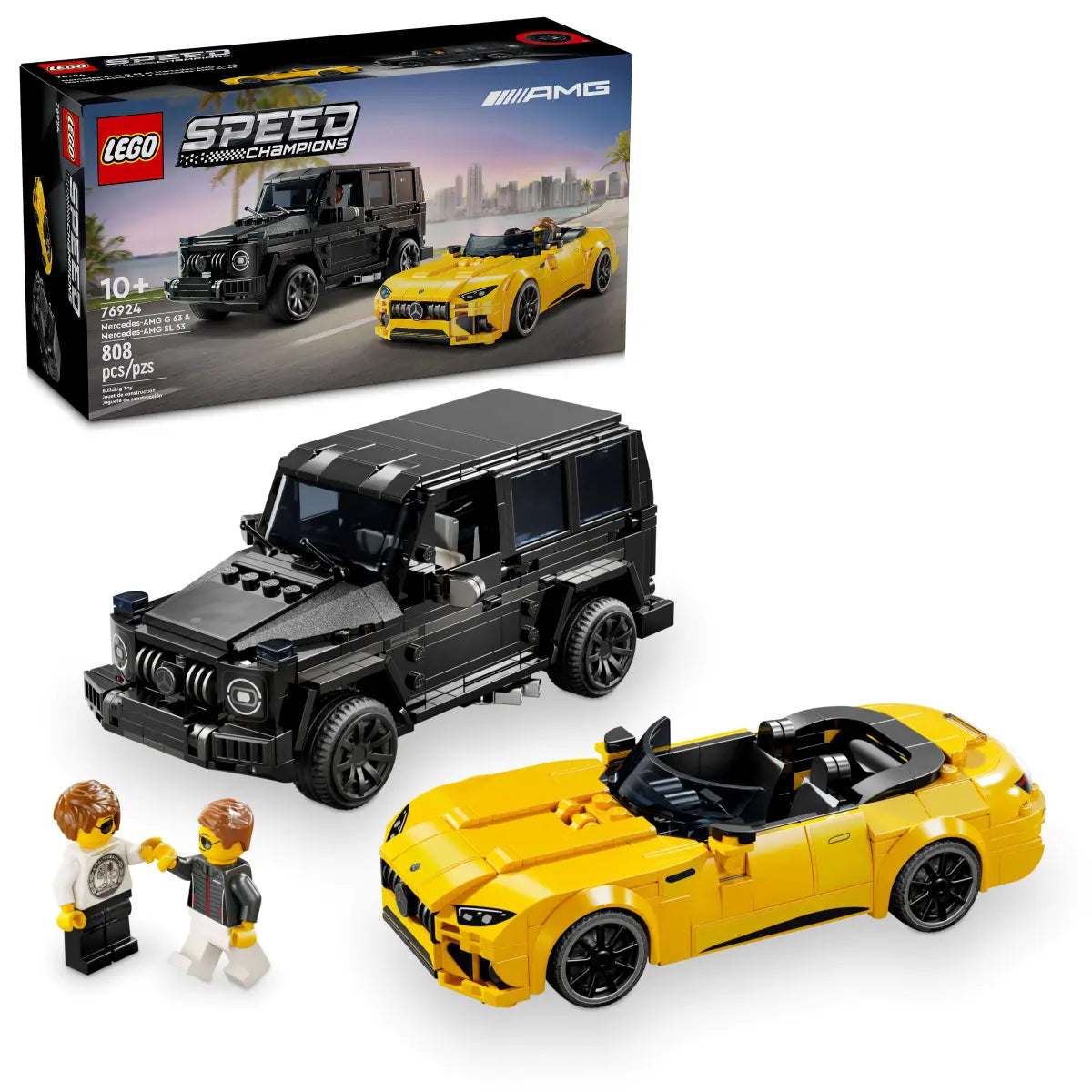 LEGO Speed Champions Mercedes-Amg G 63 & Mercedes-Amg Sl 63 10+ 808Pcs