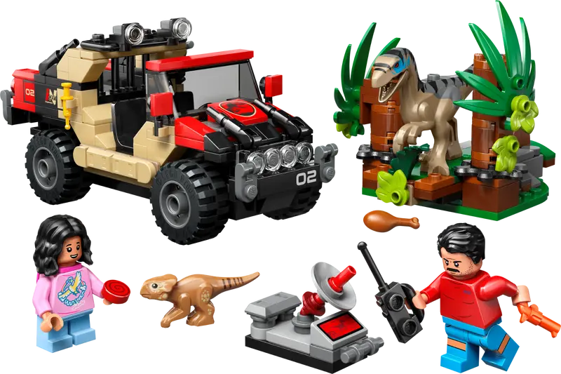 LEGO Jurassic World Raptor Off-Road Escape 6+ 285Pcs 76972