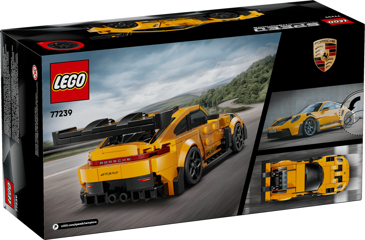 LEGO Speed Champions Porsche 911 GT3 RS Super Car 348 Pieces 5 × 16 × 7 cm Orange