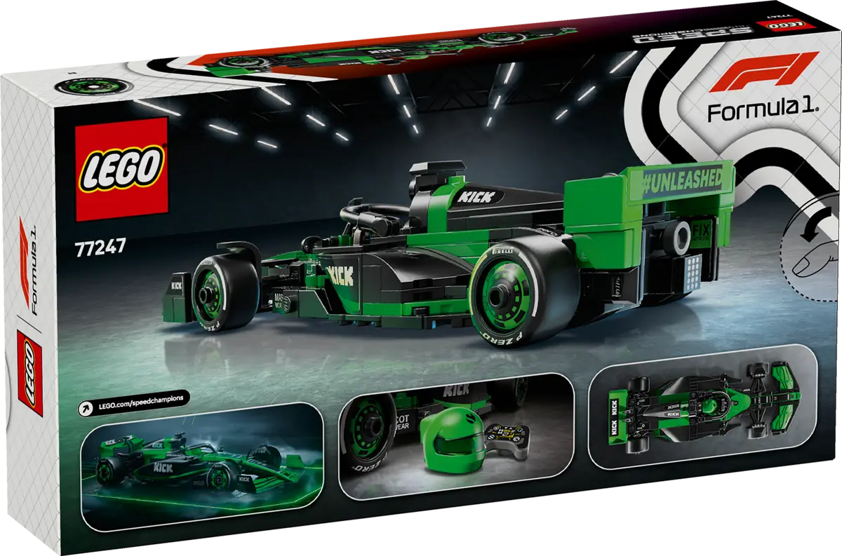 LEGO Speed Champions KICK Sauber F1 Team C44 Race Car 259 Pieces Multicolour