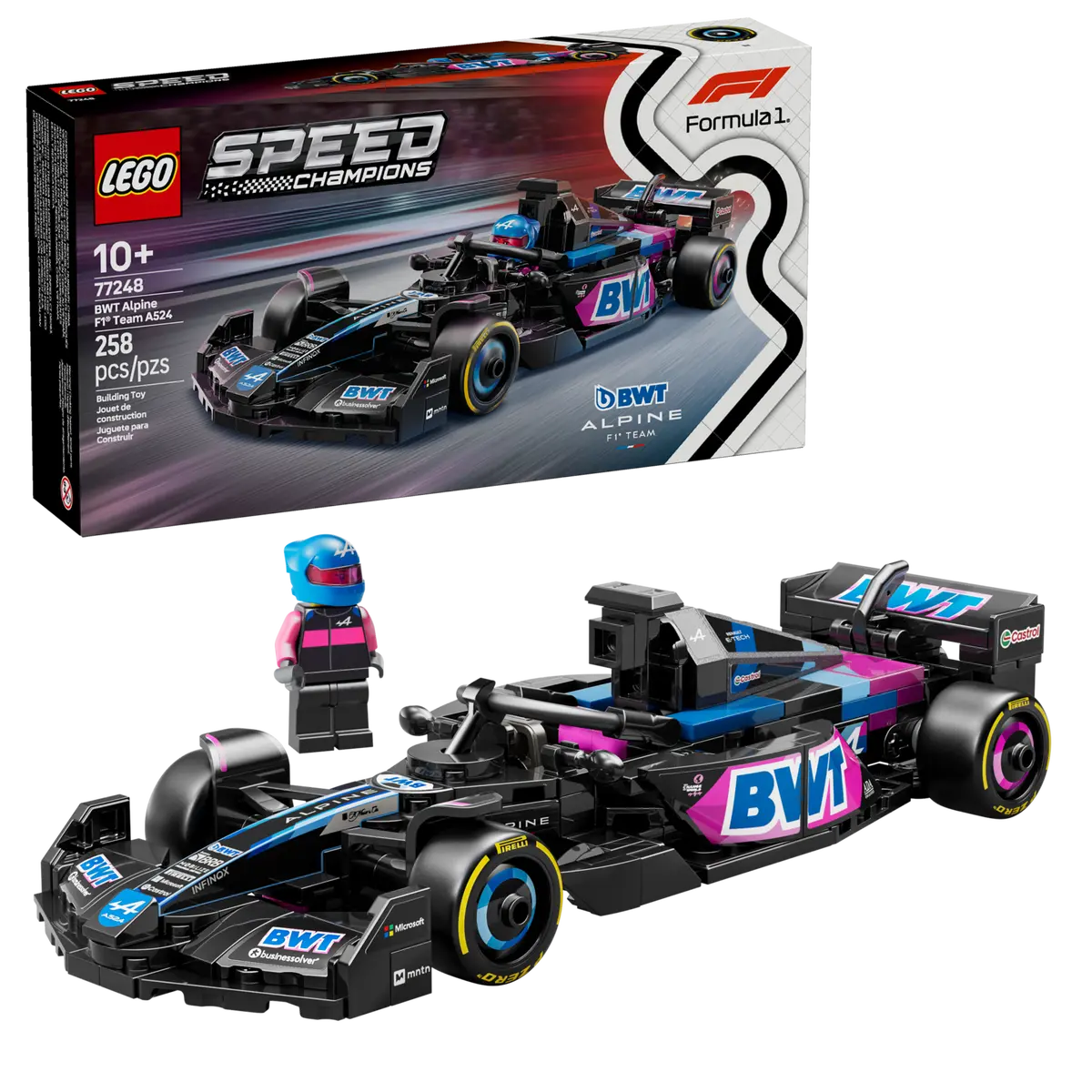 Lego Speed Champions 77248 Bwt Alpine F1¨ Team A524 Race Car 10+
