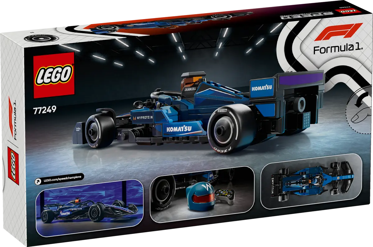 LEGO Speed Champions Williams Racing FW46 F1 Race Car 263 Pieces Multicolour