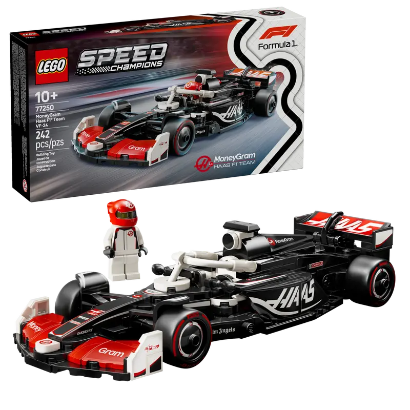 LEGO Speed Champions Money Gram Haas F1® Team VF-24 10+ 242pcs 77250