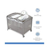 Joie Travel Cot Commuter™ Change Bounce - Nature Alphabet