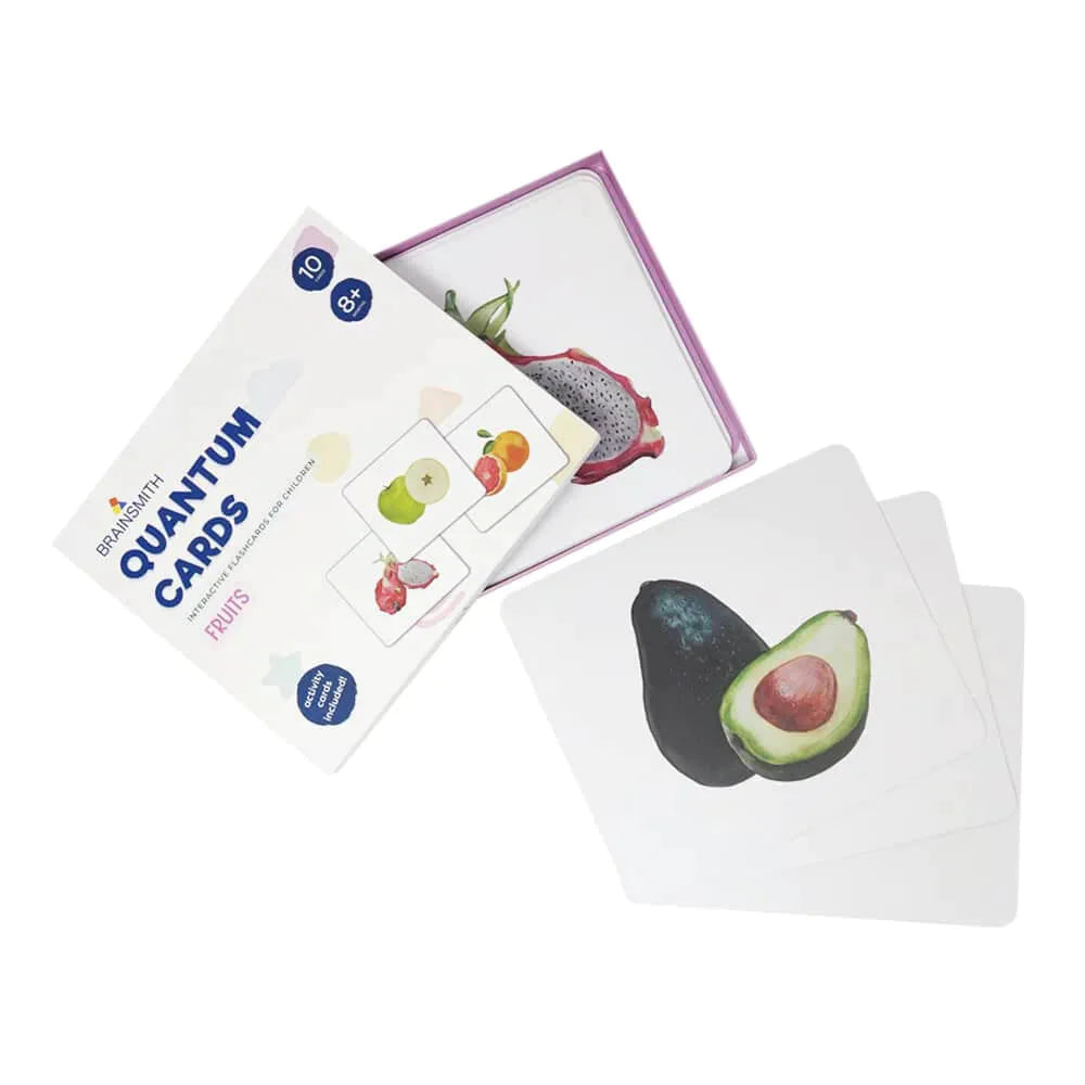 Brainsmith Fruits Quantum Flash Cards Set of 10 Cards 25.8 × 22.1 cm Multicolor