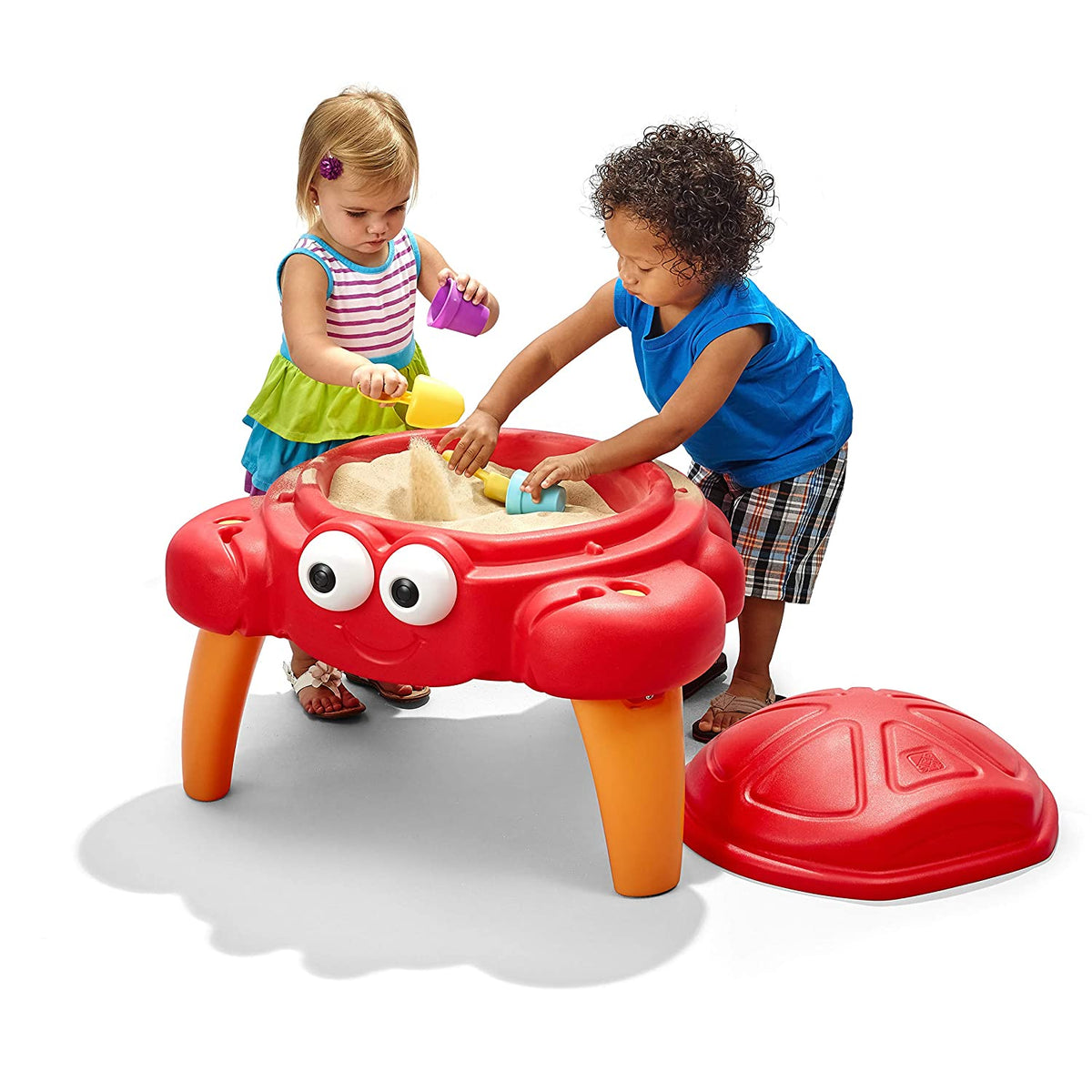 Step2 Crabbie Sand Table with Lid & Sand Play Accessories 18M+