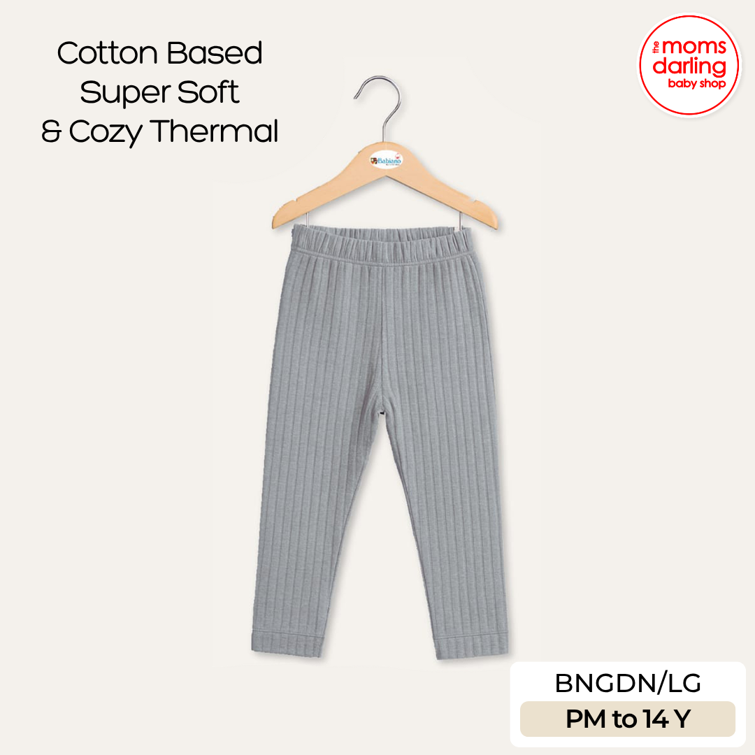 Babiano Cotton-Blend Thermal Leggings - Grey