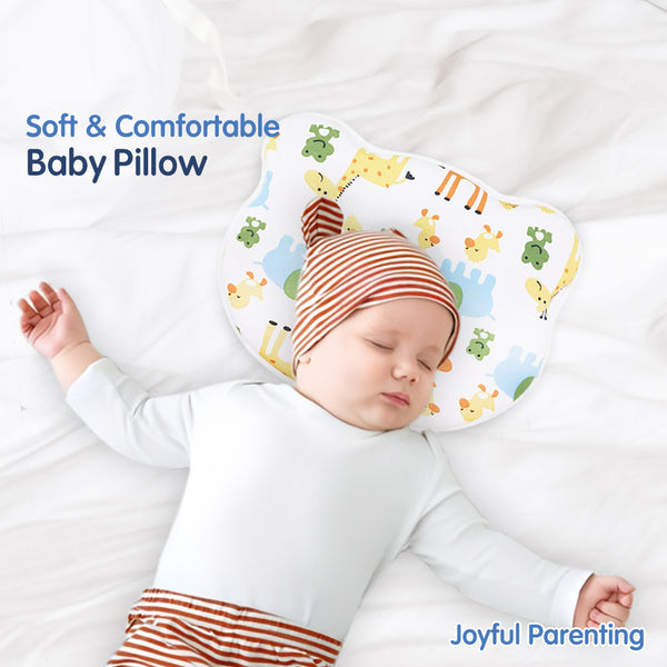 Hopop Memory Foam Baby Head Shaping Pillow - Giraffe