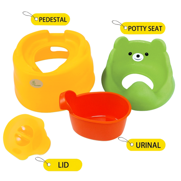 R For Rabbit Potty Seat Tiny Tots Green Yellow