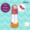 B Box Tritan Straw Drink Bottle 450Ml - Strawberry Shake Pink Orange