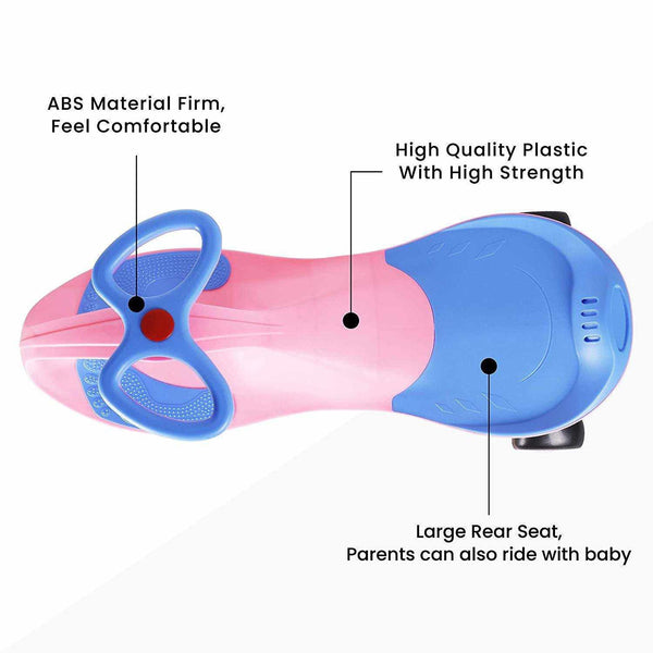 R For Rabbit Swing Car Iya Iya Pink Blue