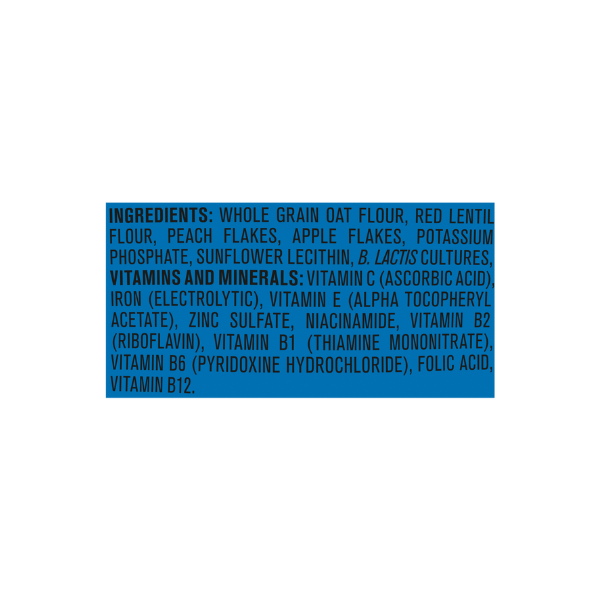 Gerber Probiotic Cereal Oatmeal Lentil Peach & Apple