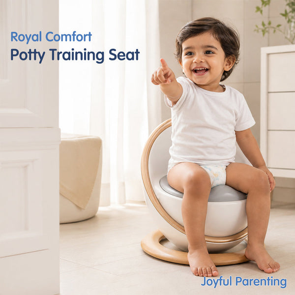 Hopop Baby Potty Training Seat Soft Cushioned Toilet Trainer 6M–4Y – Peach