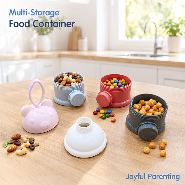 Hopop 3-Layer Stackable Baby Milk Powder & Food Storage Container 330 ml Green