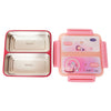 Youp Stainless Steel Pink Color Kids Bento Lunch Box