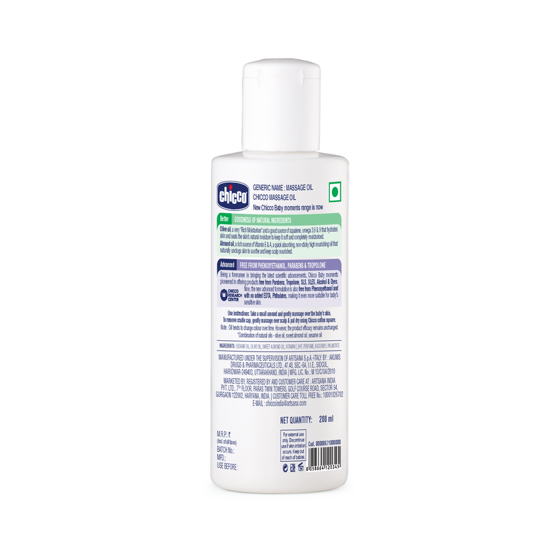 Chicco Baby Moments Massage Oil 200 ml