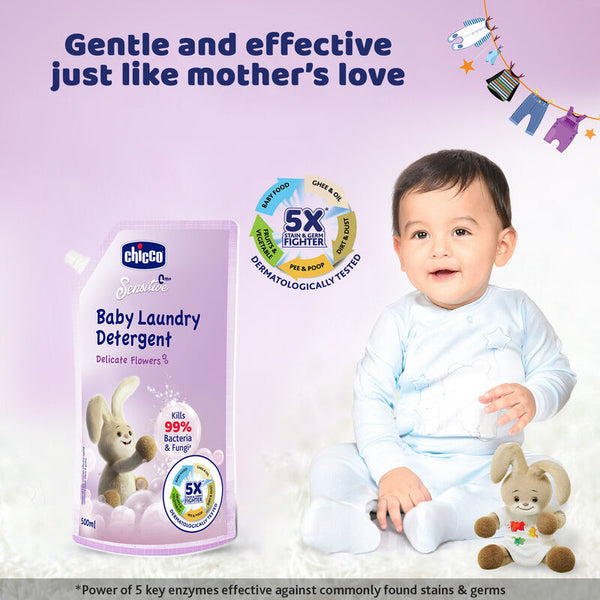 Chicco Baby Laundry Detergent Delicate Flowers 500ML