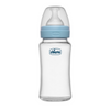 Chicco Well-Being Glass Feeding Bottle 240ml Medium Flow - Blue 2M+