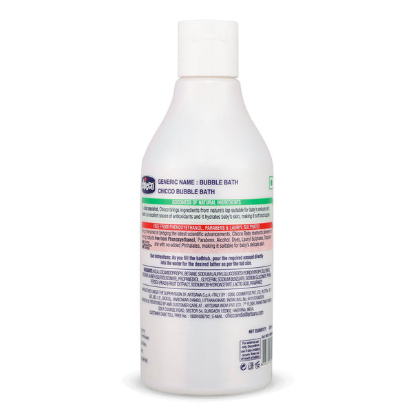 Chicco Bubble Bath with Peach Extracts 300ML 0M+