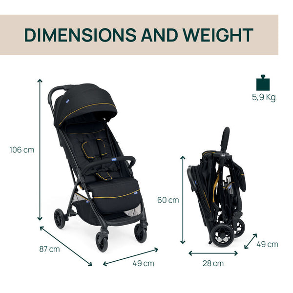 Chicco Stroller Glee Uneven Black