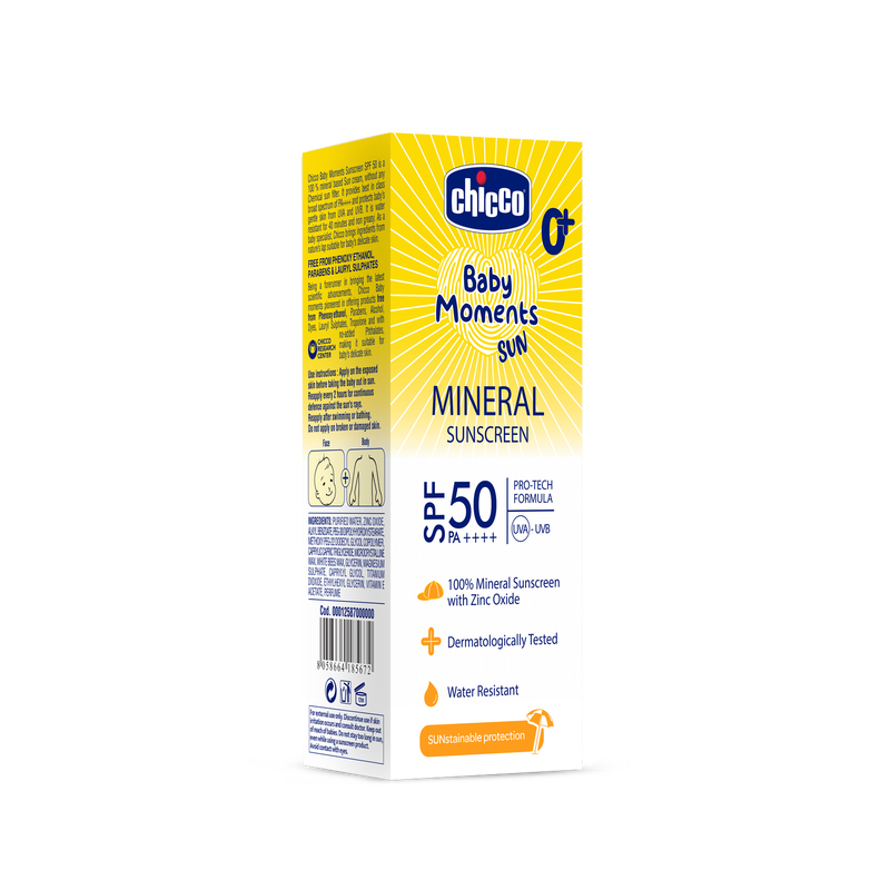 Chicco Baby Moments Mineral Sun Cream SPF 50 75g 0M+