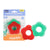 Chicco Teether Supersoft Star 2Pc Red + Green 2M+