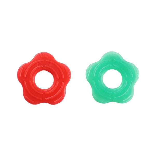 Chicco Teether Supersoft Star 2Pc Red + Green 2M+
