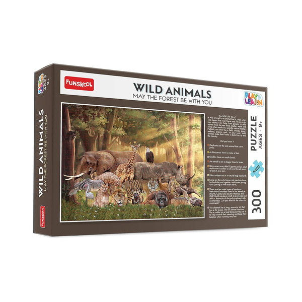 Funskool Wild Animals Jigsaw Puzzle Game - 300 Pieces