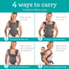 Infantino Carrier Flip 4-in-1 Light & Airy Convertible Grey