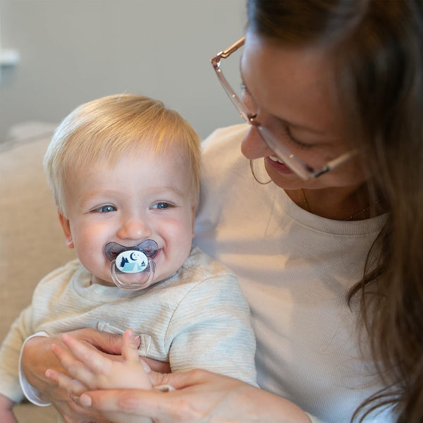 Dr Browns Blue Prevent Glow in the Dark Butterfly Shield Soother Stage 2