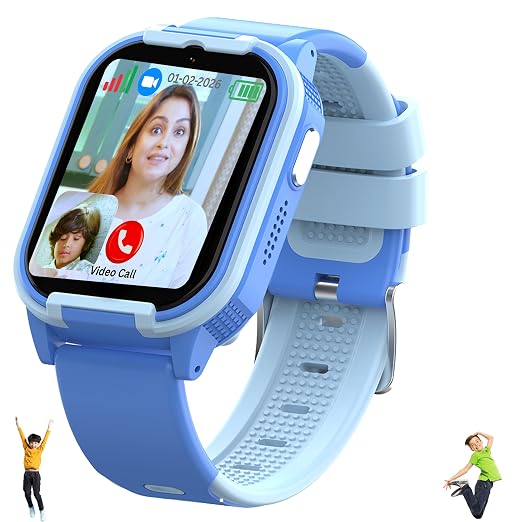 Spiky Gnome 4G Video Calling Smartwatch 4–14Y – Blue