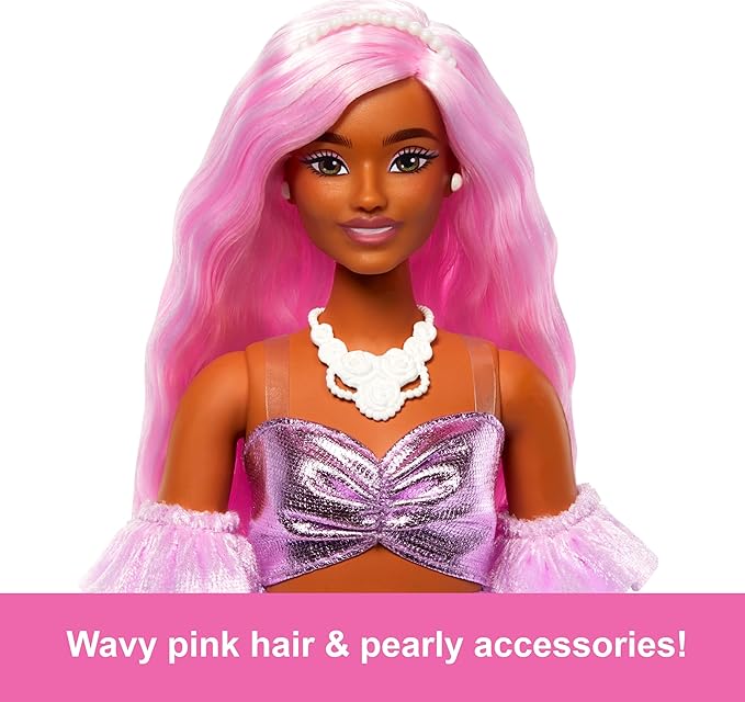 Barbie Deluxe Style Doll #1 – Pink Barbiecore Dress & Pink Hair