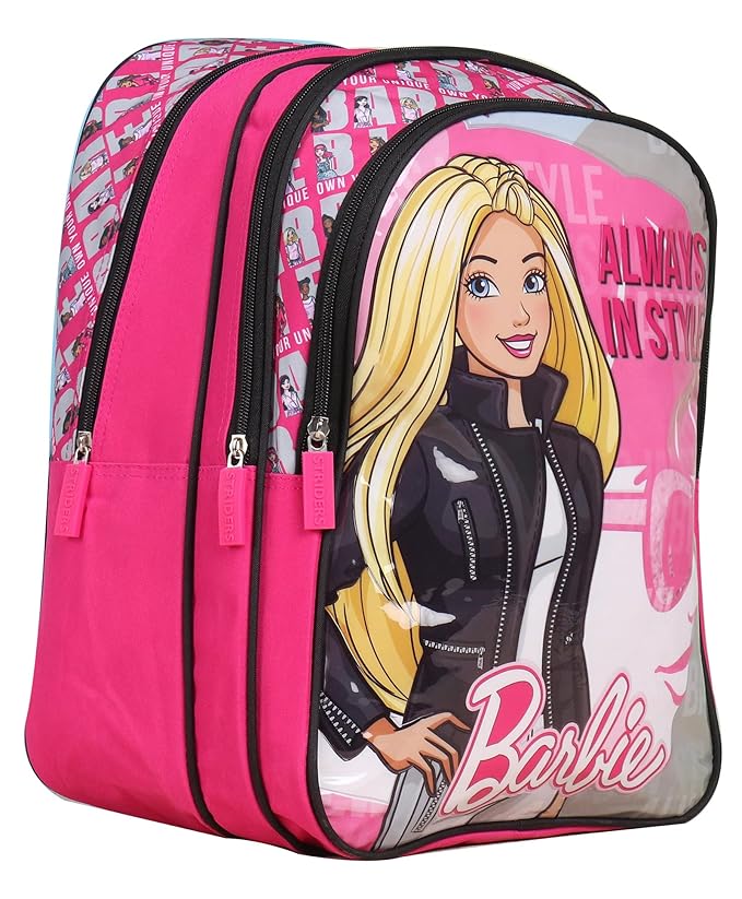 Striders School Bag for Kids Barbie 14" - Asorted Print