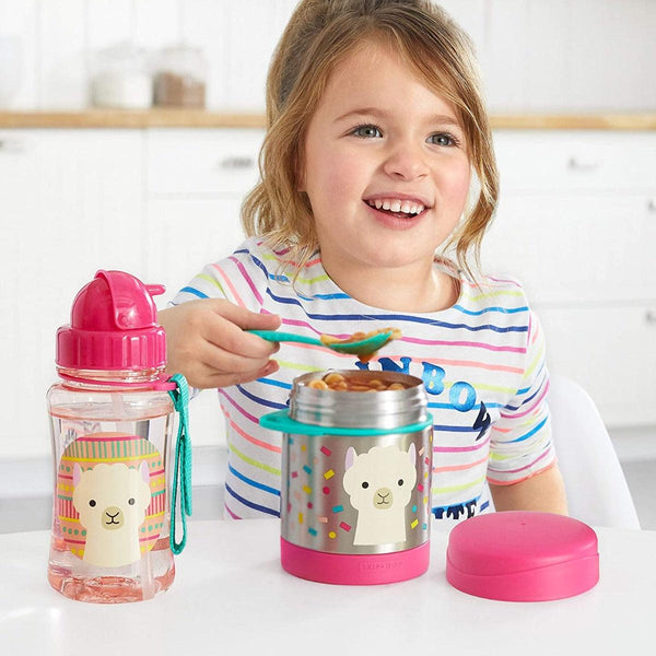 Skip Hop Zoo Insulated Little Kid Food Jar - Llama