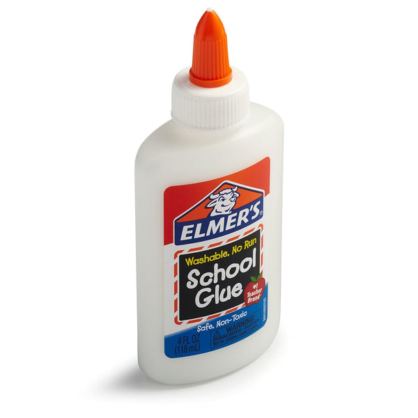 Elmer's Washable No-Run School Glue, 1.25 oz Bottle
