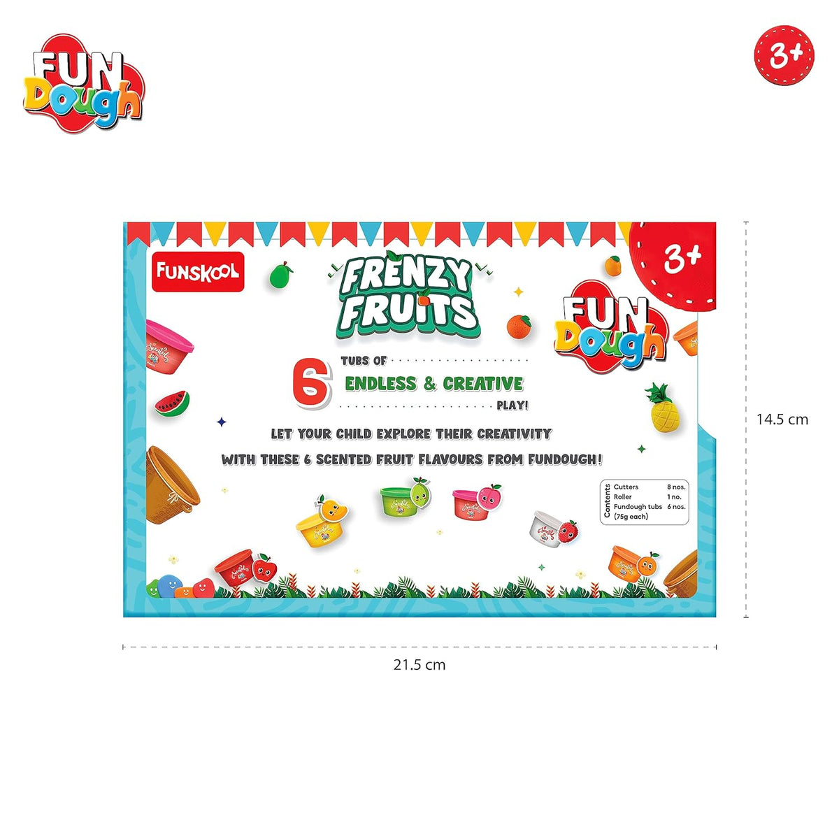 FunDough Clay Frenzy Fruits Activity Toy Scented